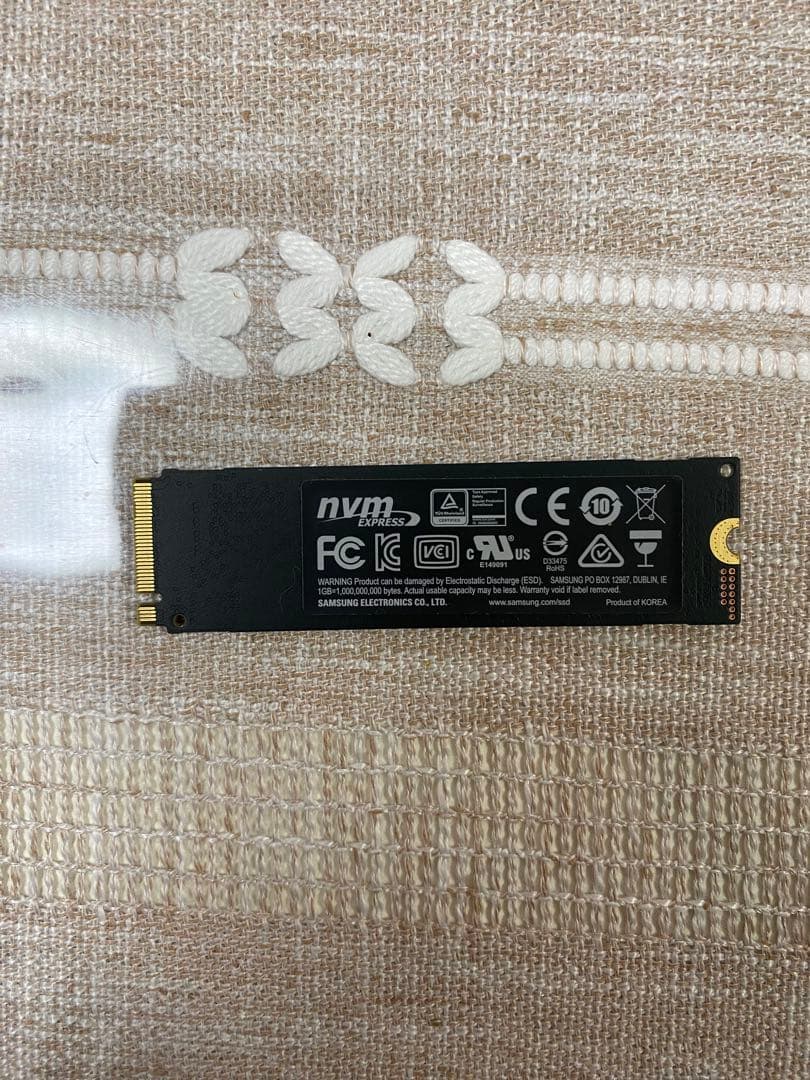 Sumsung 970 EVO 1TB 動作品