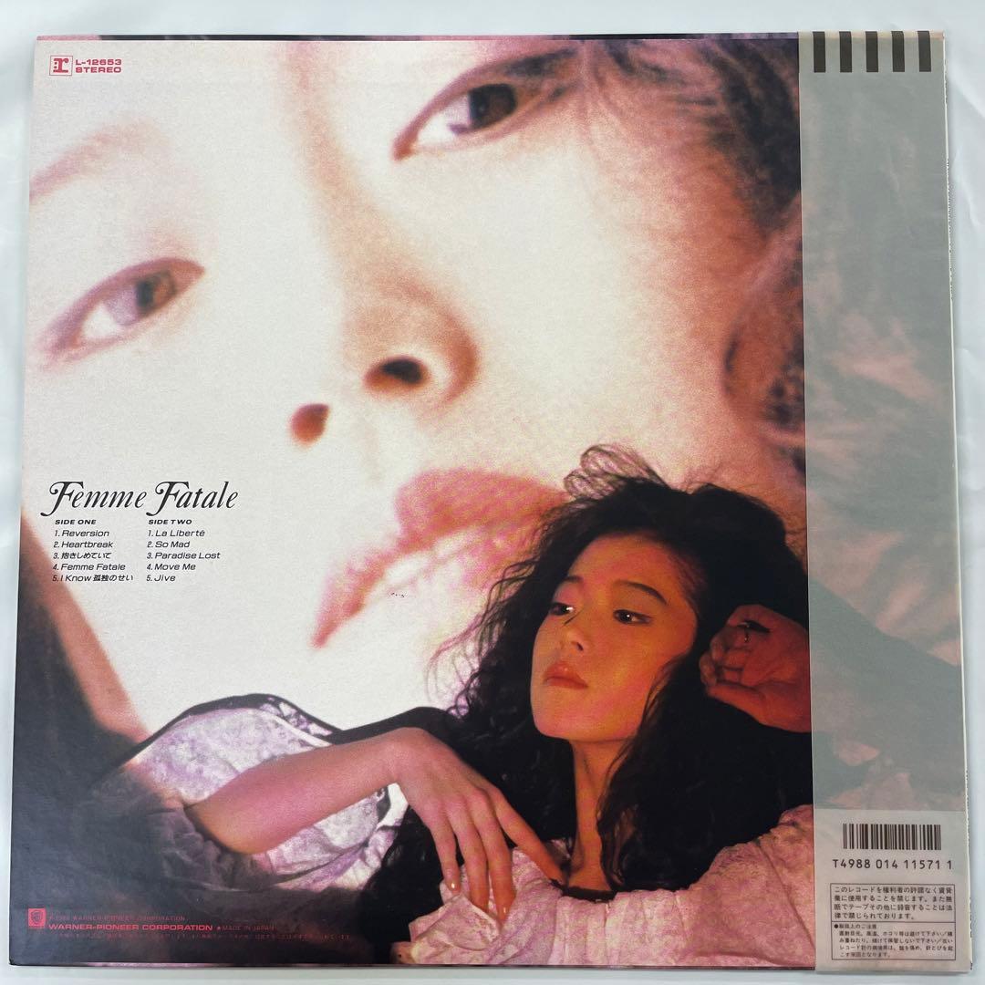 無傷美盤　帯付　中森明菜　Femme Fatale　レコード　オリジナル盤