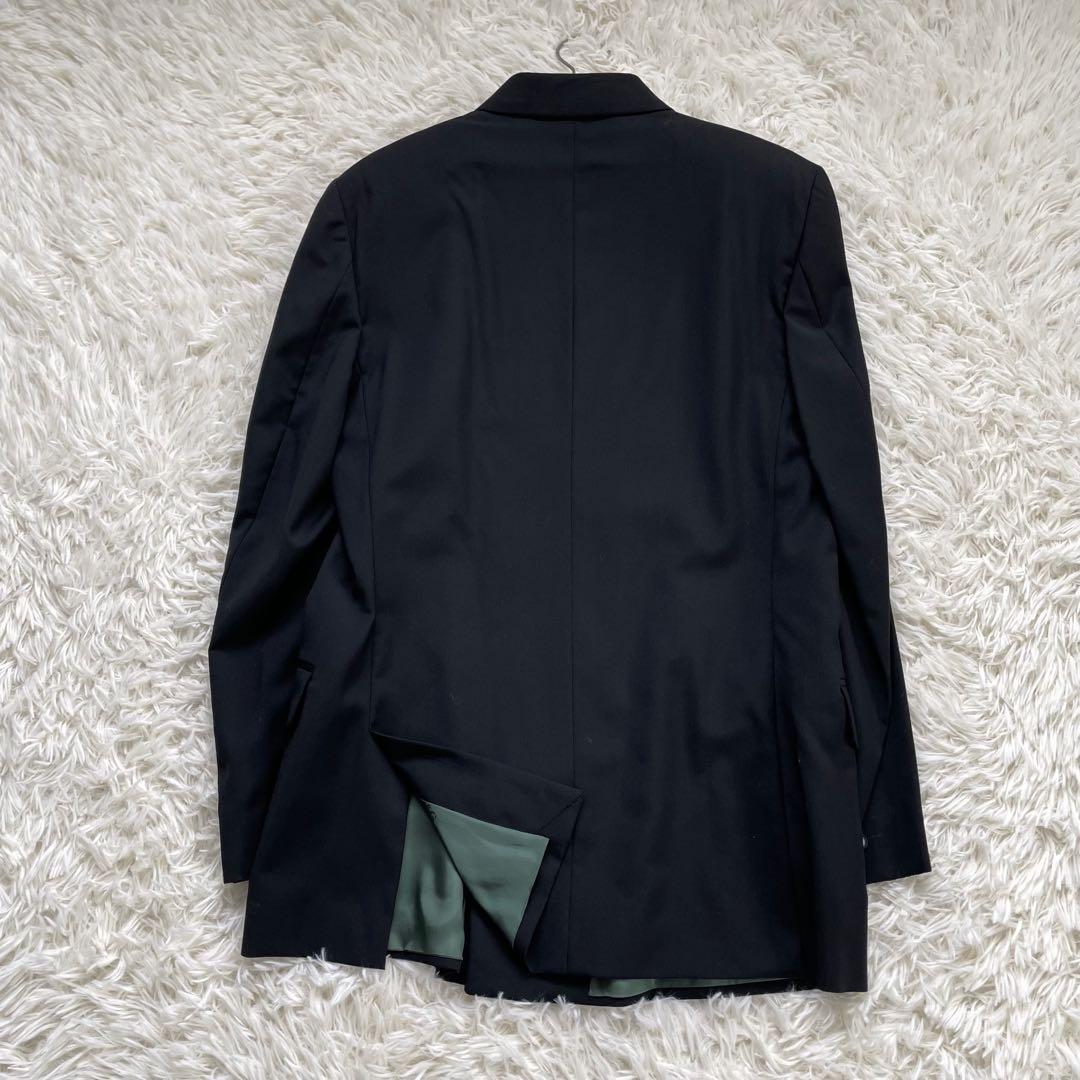 D&G DOLCE&GABBANA ブラックダブルブレストテーラドジャケット