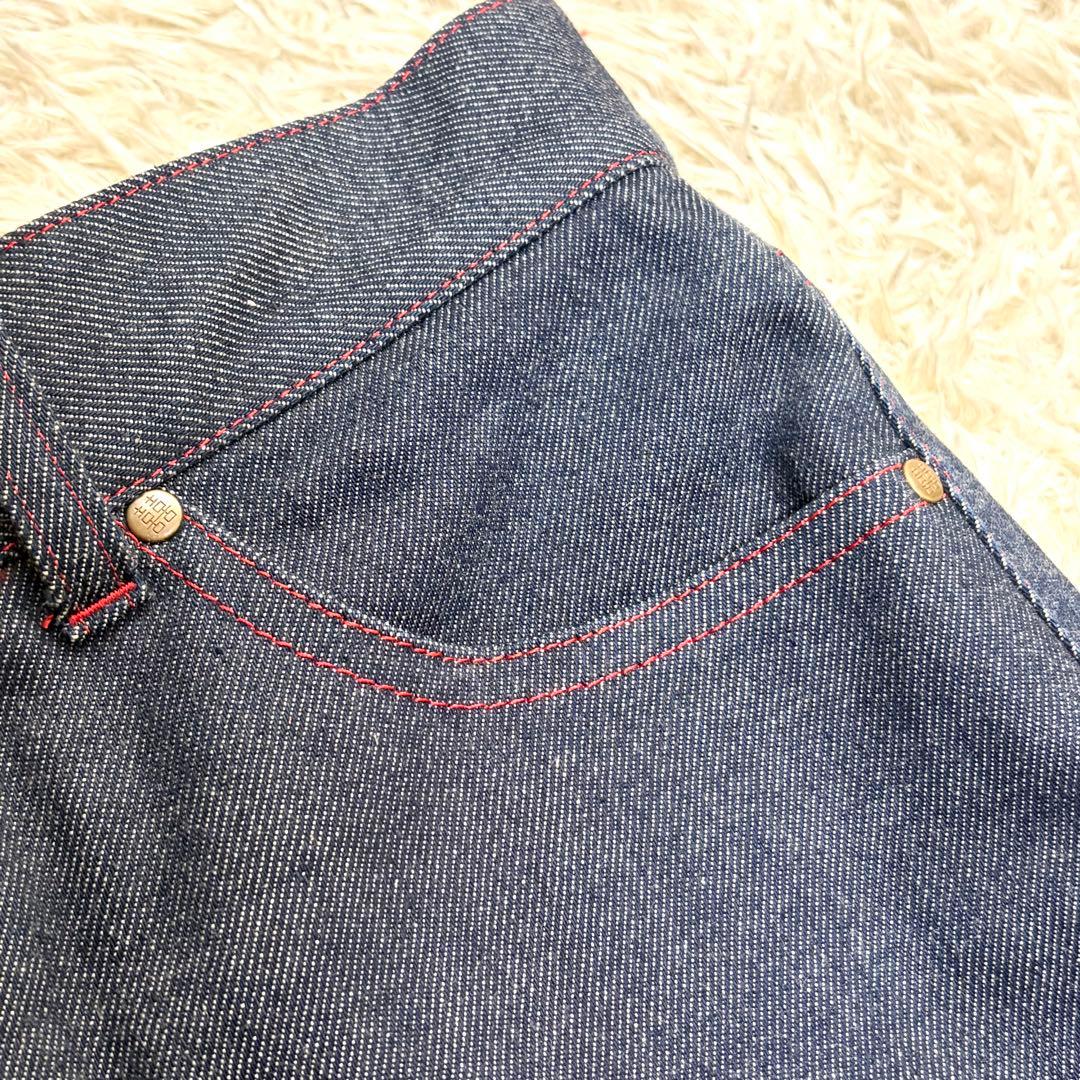 ヴィヴィアンタム　ロングスカート　デニム　龍刺繍　サイドスリット　【美品】　濃紺