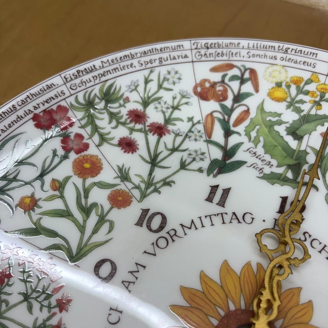 【限定品】ノリタケ　フォン・リンネ・コレクション　掛け時計　動作確認済み