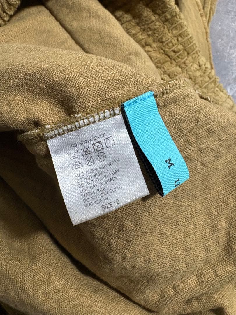 パンツ MUZE corduroy 3D trousers camel 2022AW