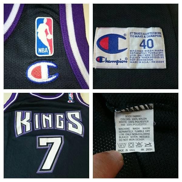 NBA　キングス　HURLEY 7　CHAMPION　タンクトップ　USA製
