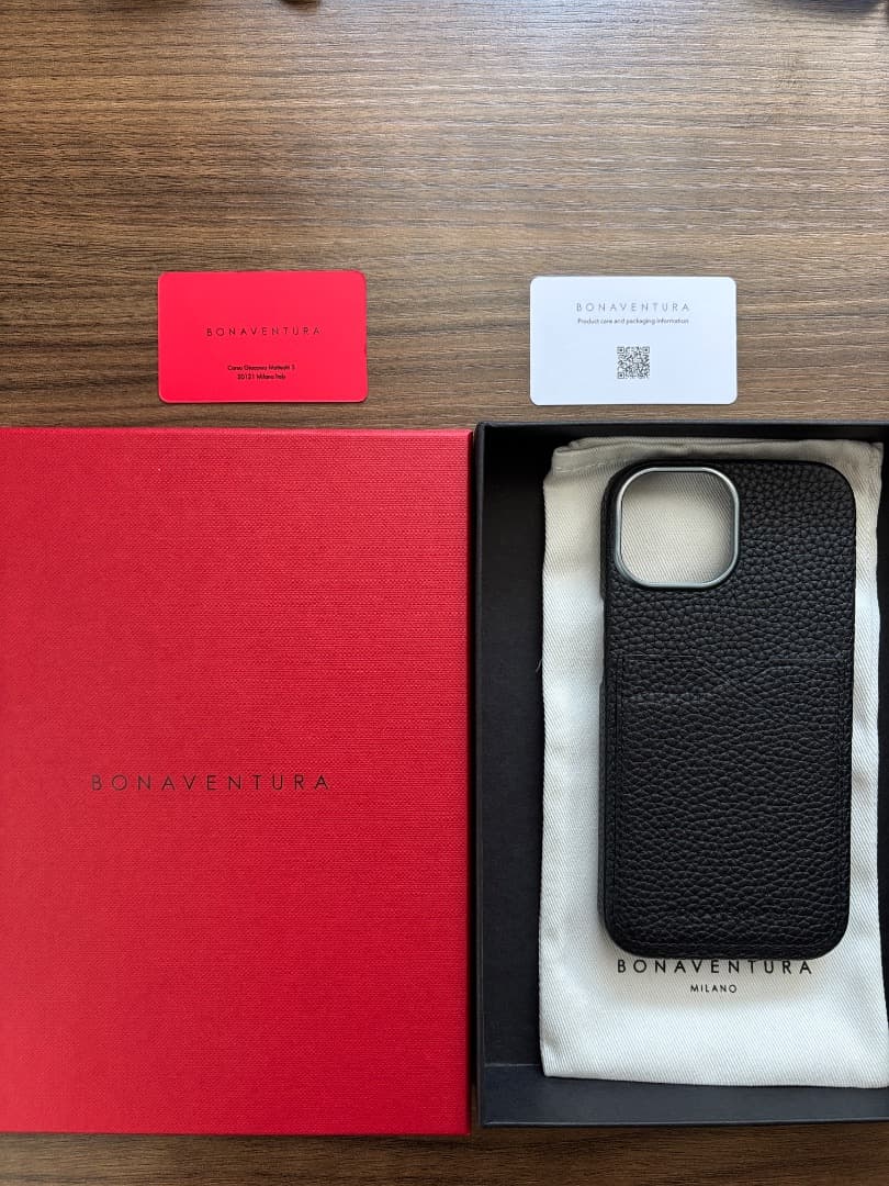 BONAVENTURA ボナベンチュラ iPhone15ケース ブラック