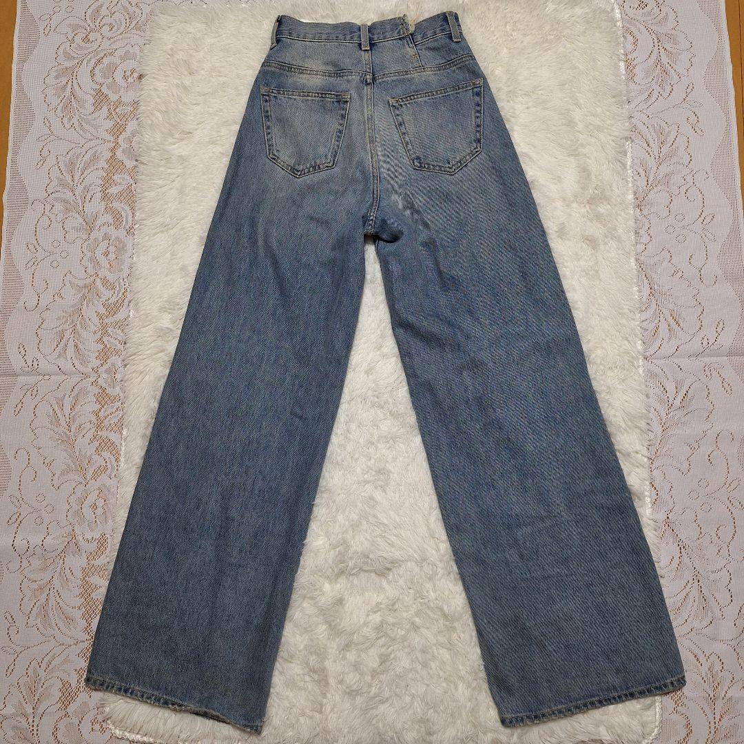 moussy CROSS WAIST WIDE STRAIGHTデニム