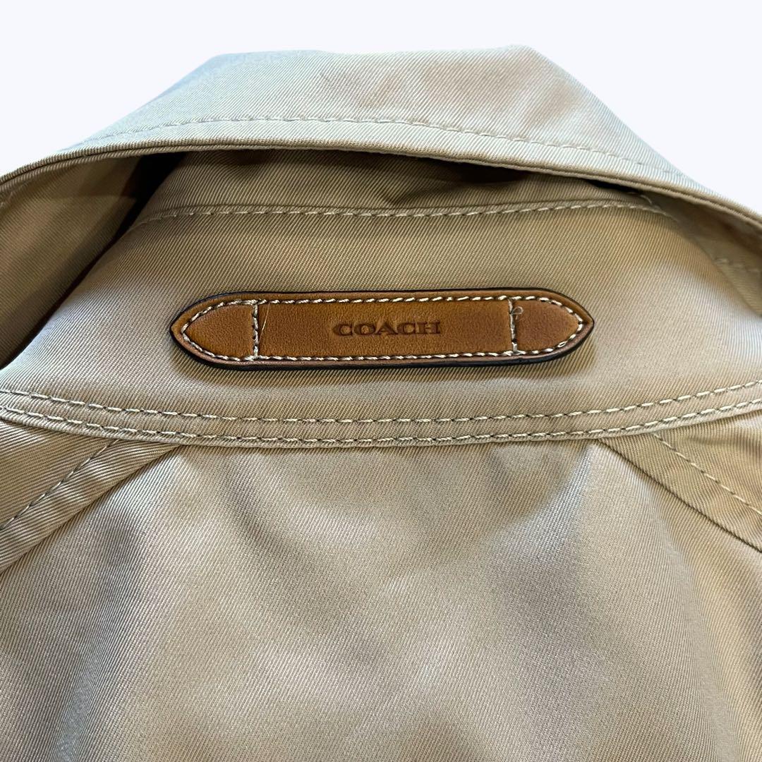 美品＊coach トレンチコート スプリングコート レオパード ベージュ