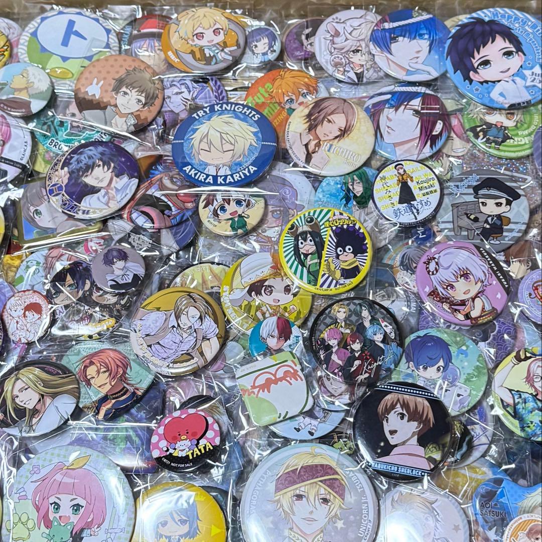 アニメ・キャラクター系グッズ 缶バッジ まとめ売り 約1444個セット