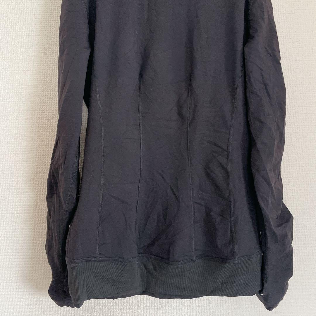 Lululemon 【8】ブラック フルジップ　ジャケット　黒　アウター