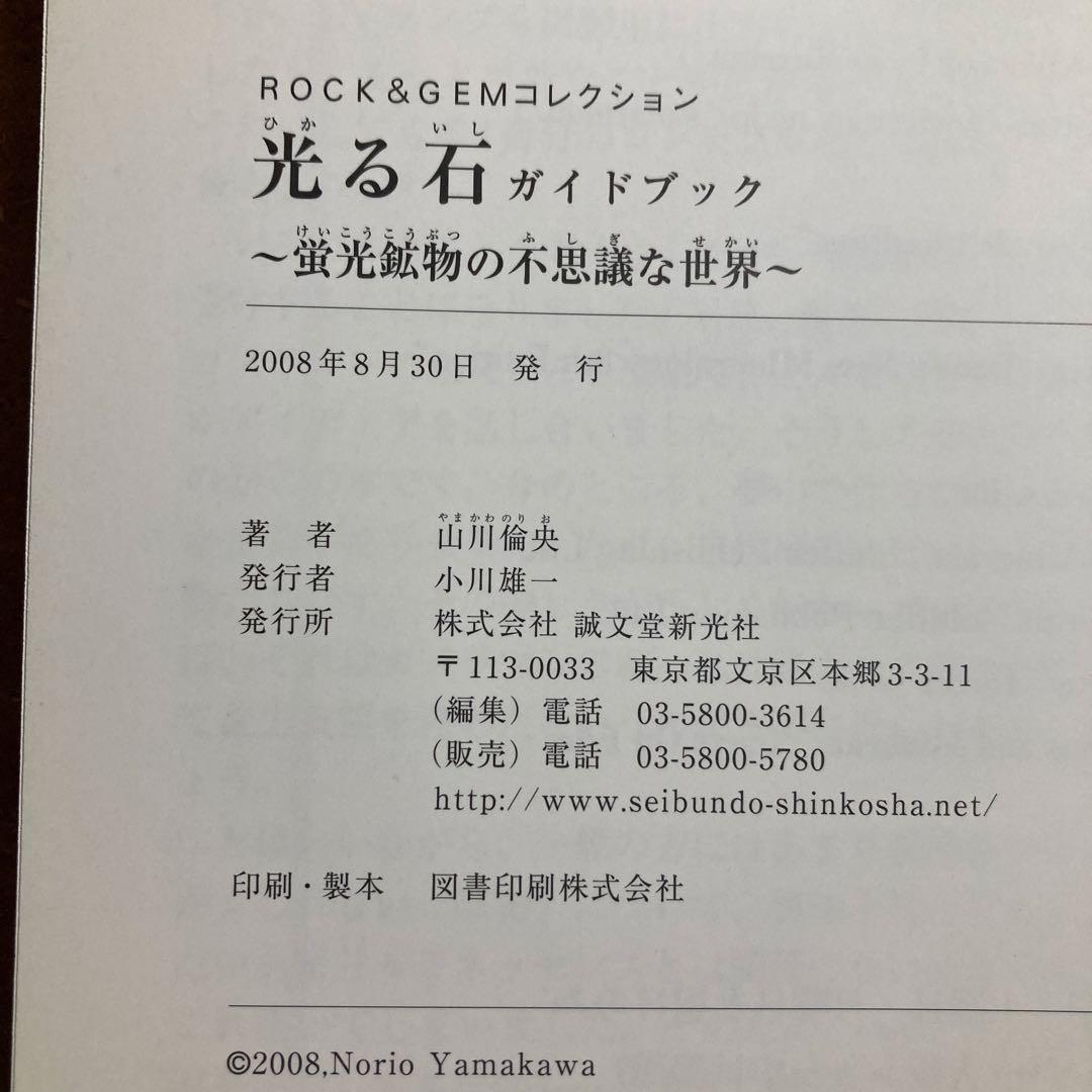 光る石ガイドブック : 蛍光鉱物の不思議な世界 山川 倫央