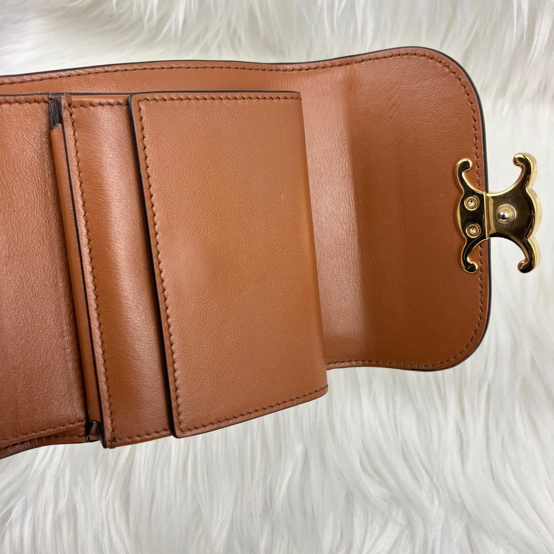 CELINE セリーヌ　スモールウォレット　トリオンフ　三つ折り財布