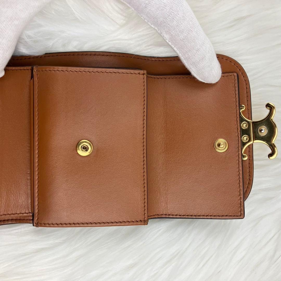 CELINE セリーヌ　スモールウォレット　トリオンフ　三つ折り財布