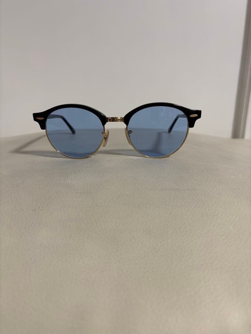 Ray-Ban ラウンド型 サングラス ブルーレンズ本日限定値下げ