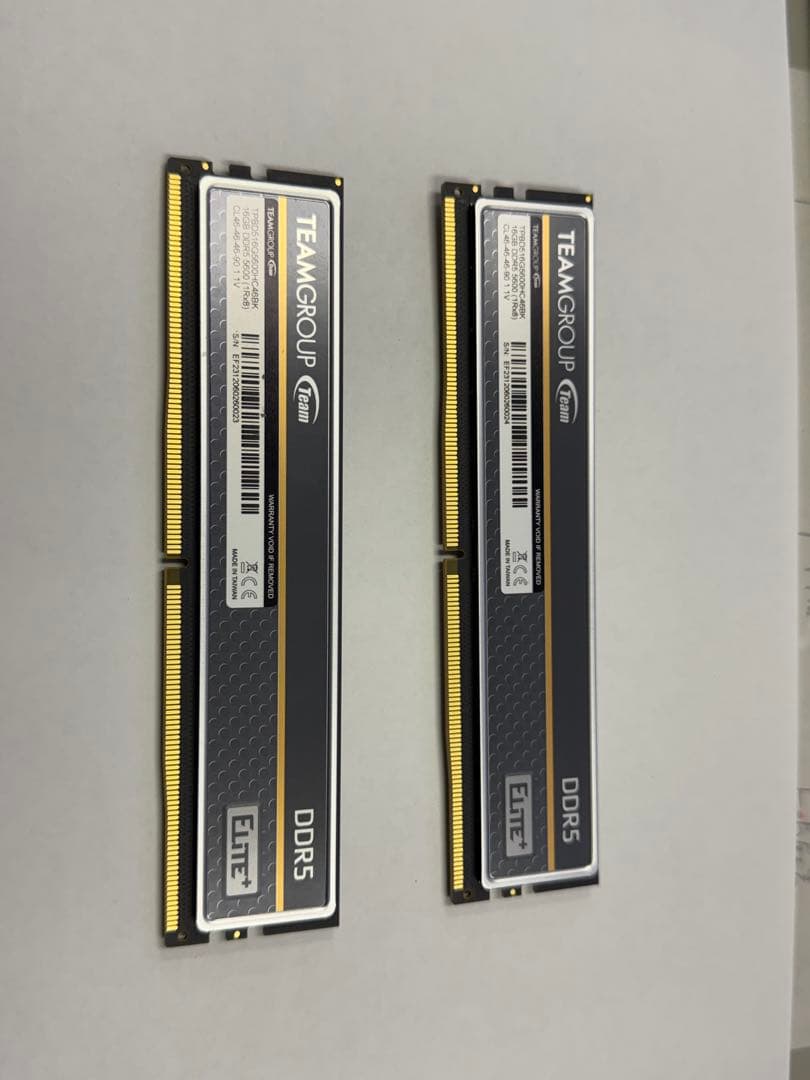 TEAMGROUP ELITE DDR5 メモリ 16GB 2枚