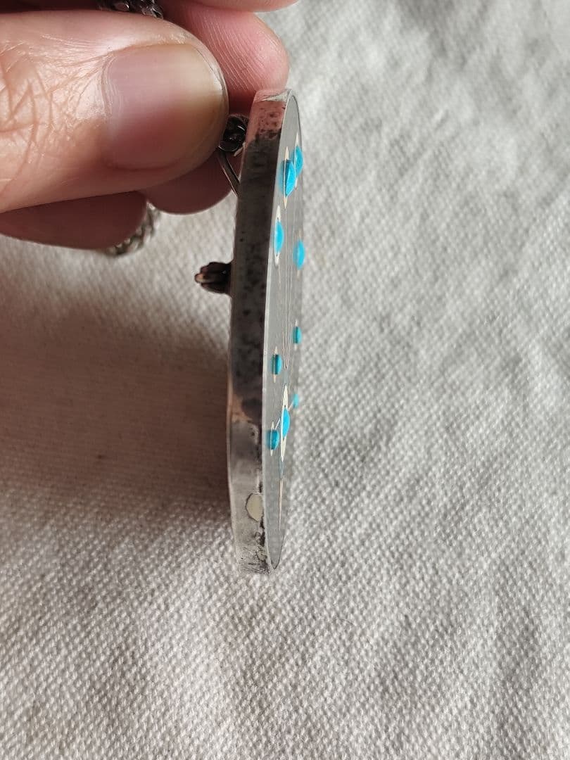MexicanJewelry Marquetry Turquoise ペンダント