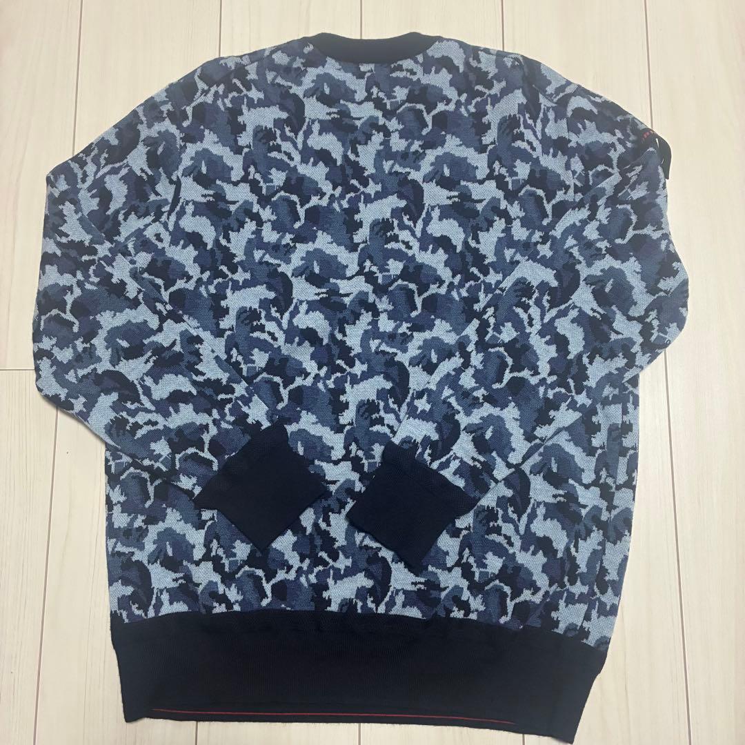 【美品】厚手高品質 BRIEFING カモフラ柄 セーター Lサイズ