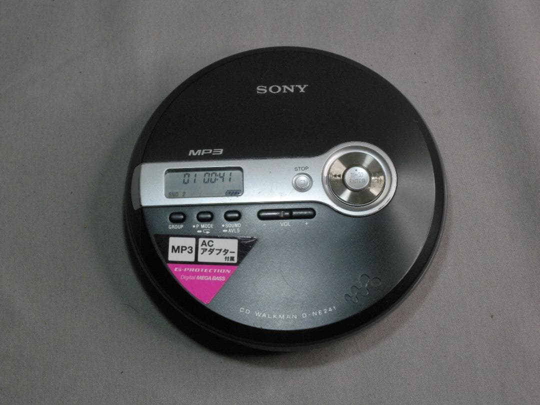 N1926□ SONY CDウォークマン ブラック D-NE241/B　ソニー