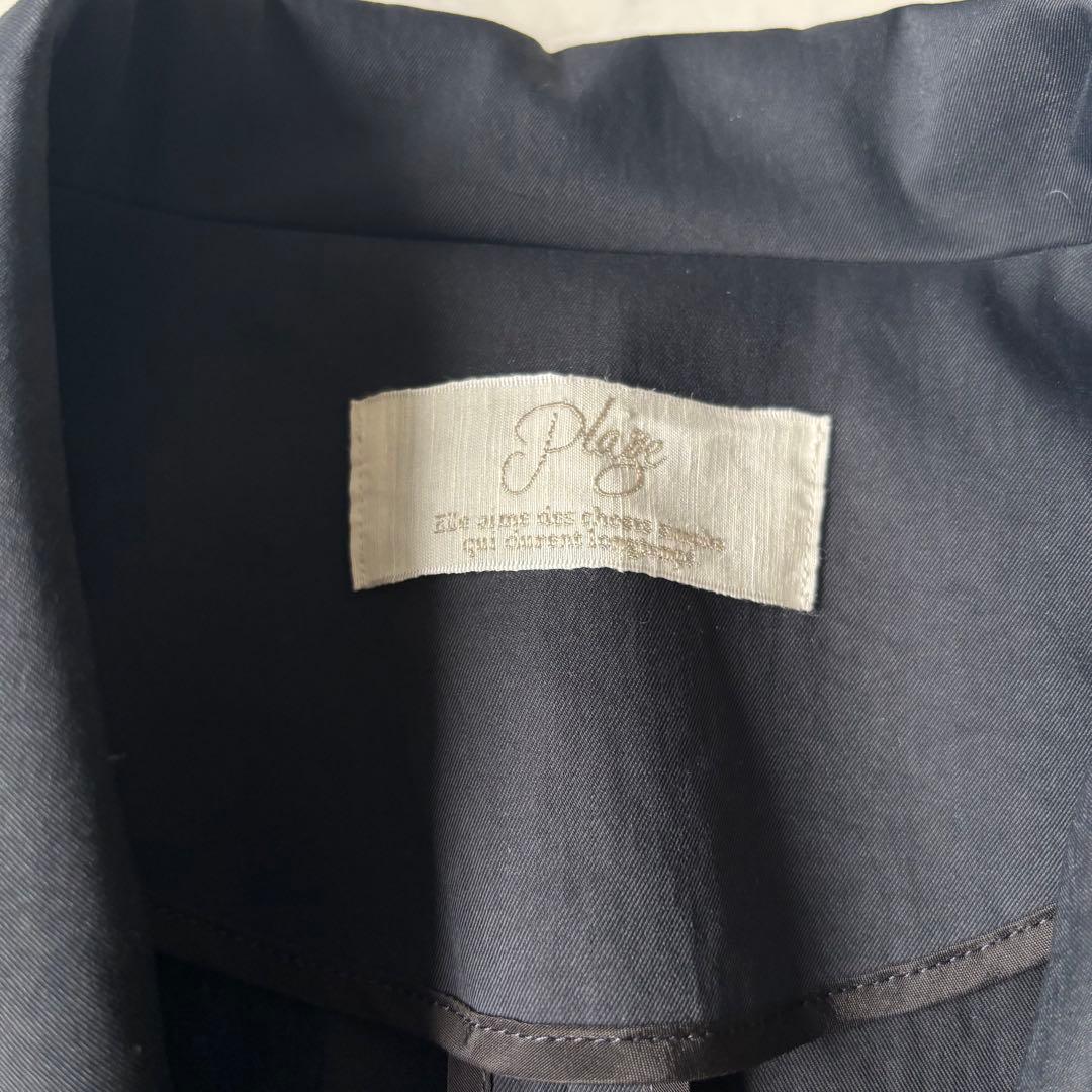 Plage　プラージュ　トレンチコート　リラックス　オーバーサイズ　ネイビー