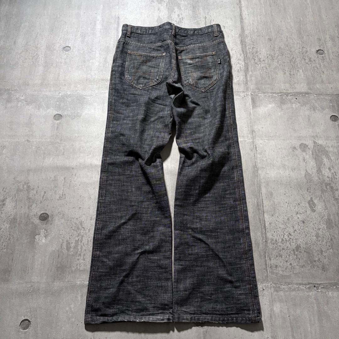 パンツ 00s flare black denim y2k japanese label