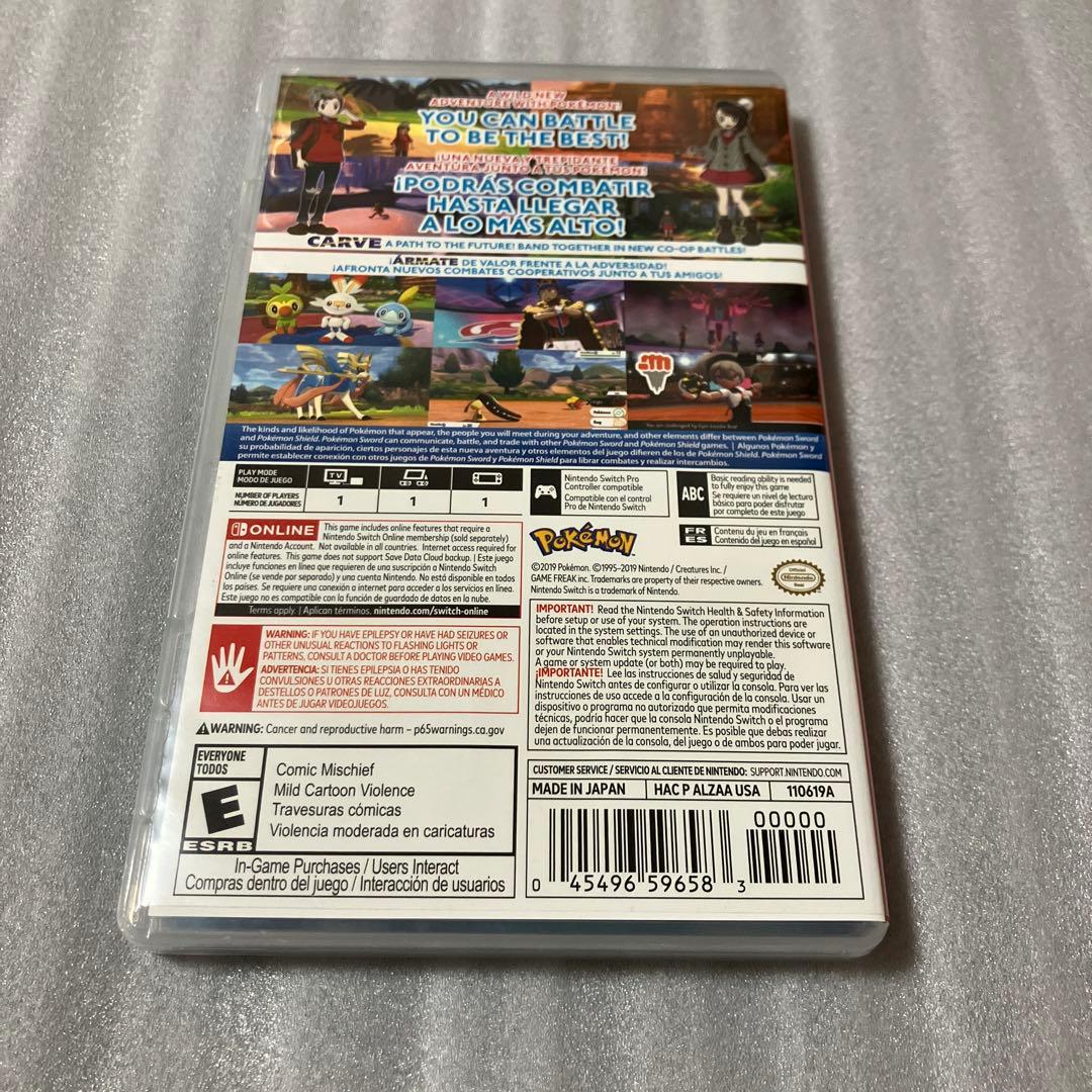 「激安」ポケットモンスターソード　Switch 海外版　北米版　輸入版
