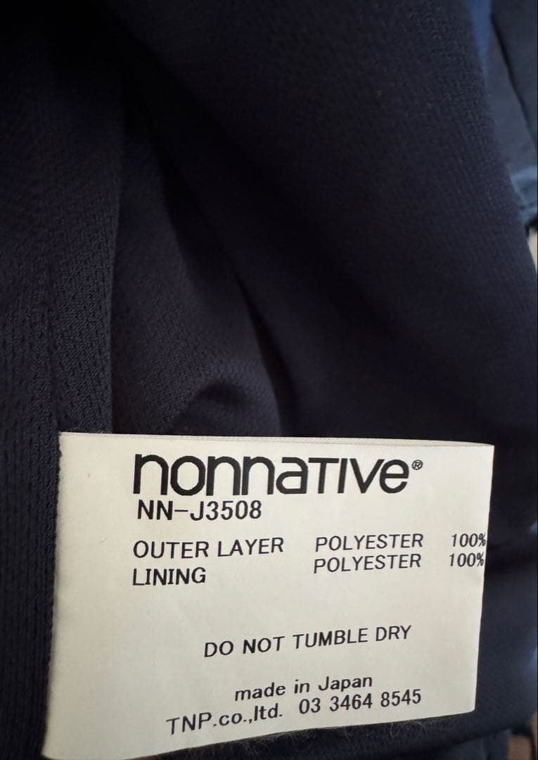 nonnative ノンネイティブ EDUCATOR JACKET J3508