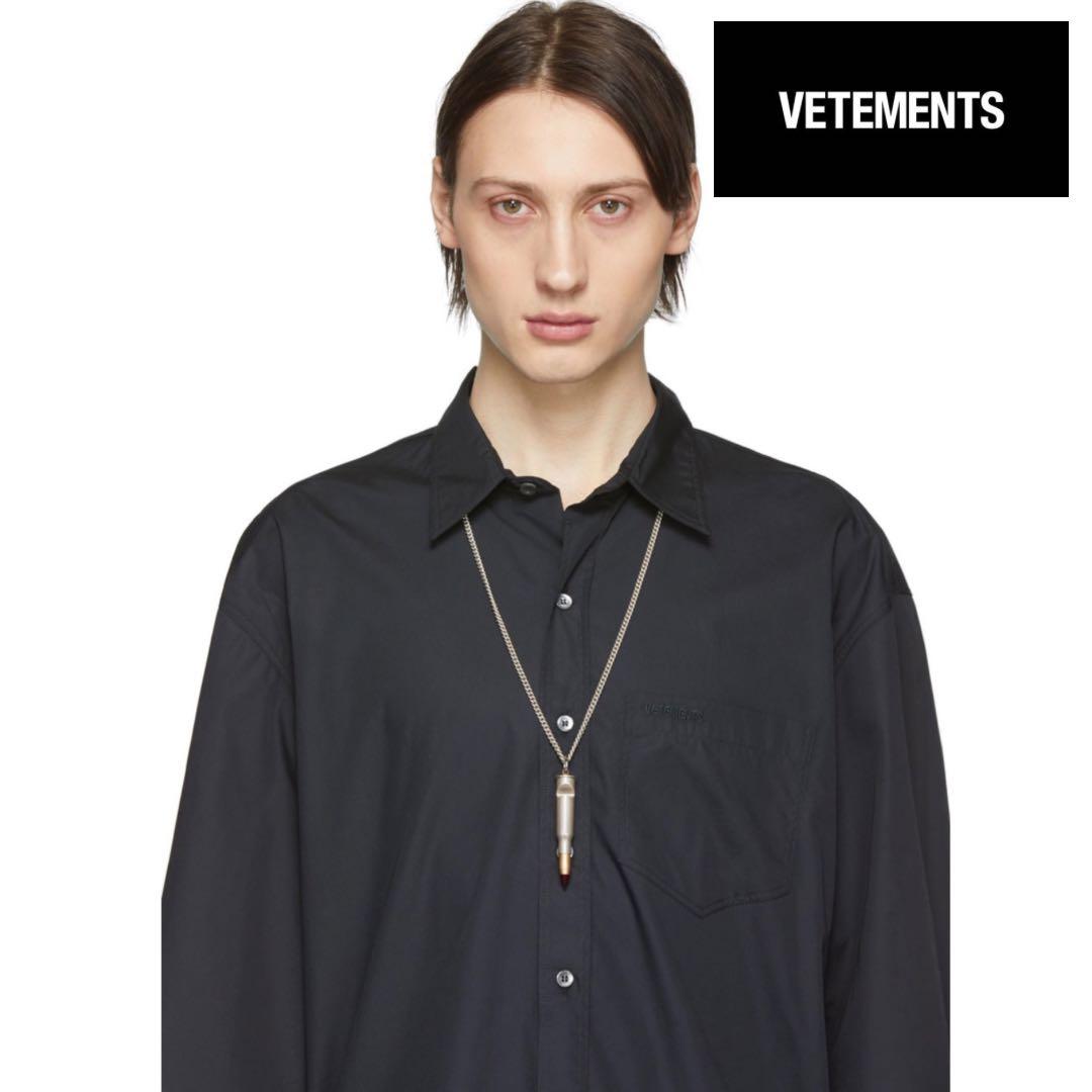 Vetements シルバーバレットネックレス 銃弾
