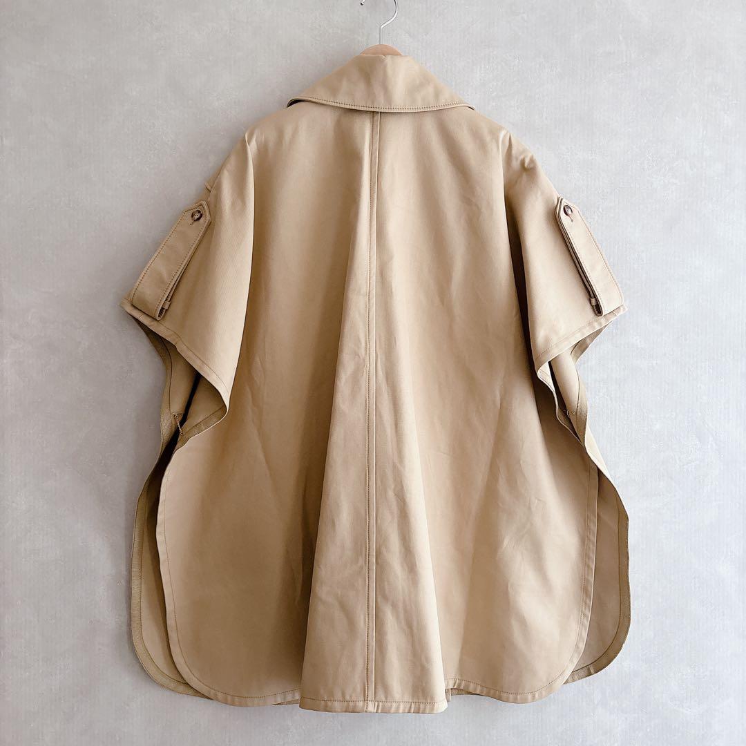 未使用　MaxMara PERNICE コットンケープ　ポンチョ
