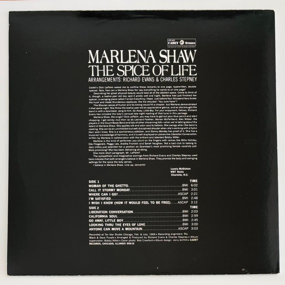 【US再発盤】Marlena Shaw／The Spice Of Life