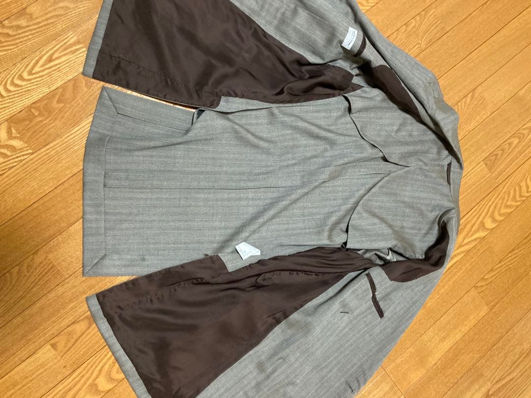 maatee&sons ダブル テーラードジャケット ウール ヘリンボーン