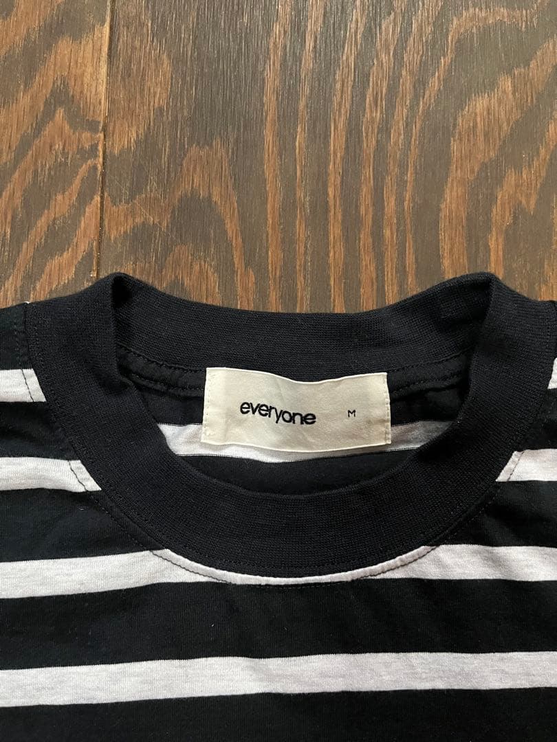 トップス everyone high gauge cotton border tee M