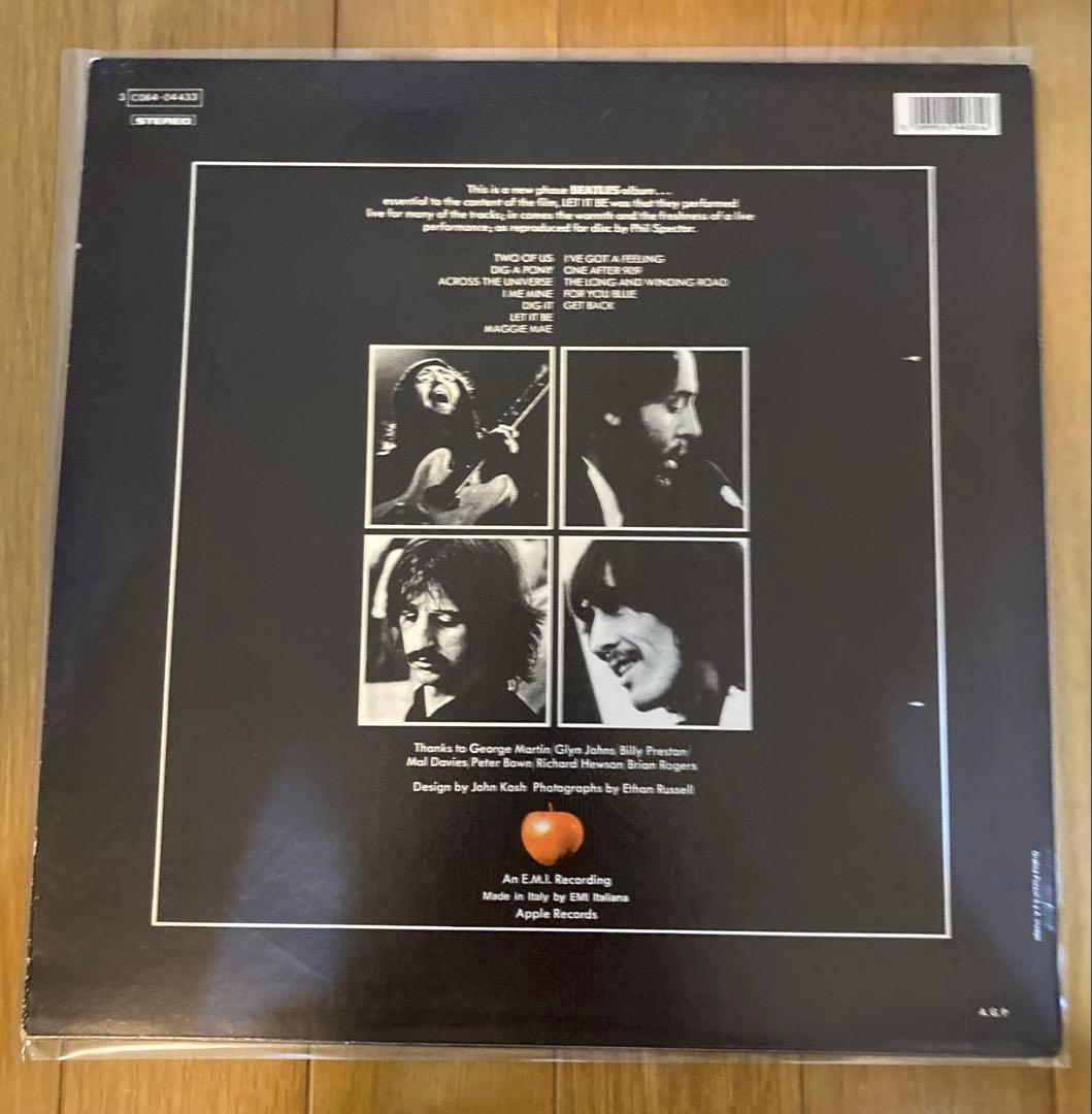 稀少イタリア盤Let It BeレットイットビーBeatlesビートルズレコード