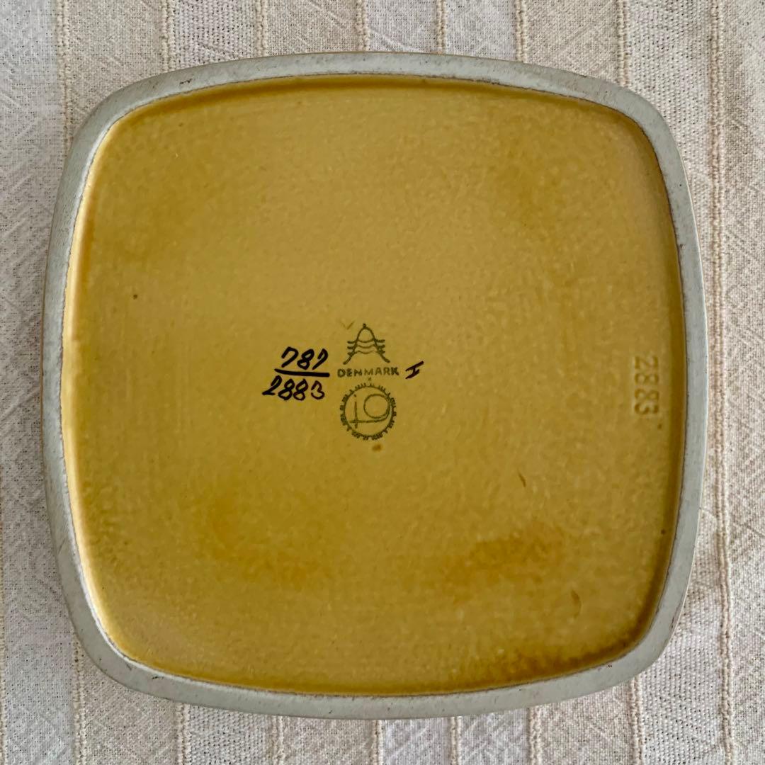 <訳あり＞ビンテージ・ロイヤルコペンハーゲン・Baca・ バッカ・四角皿