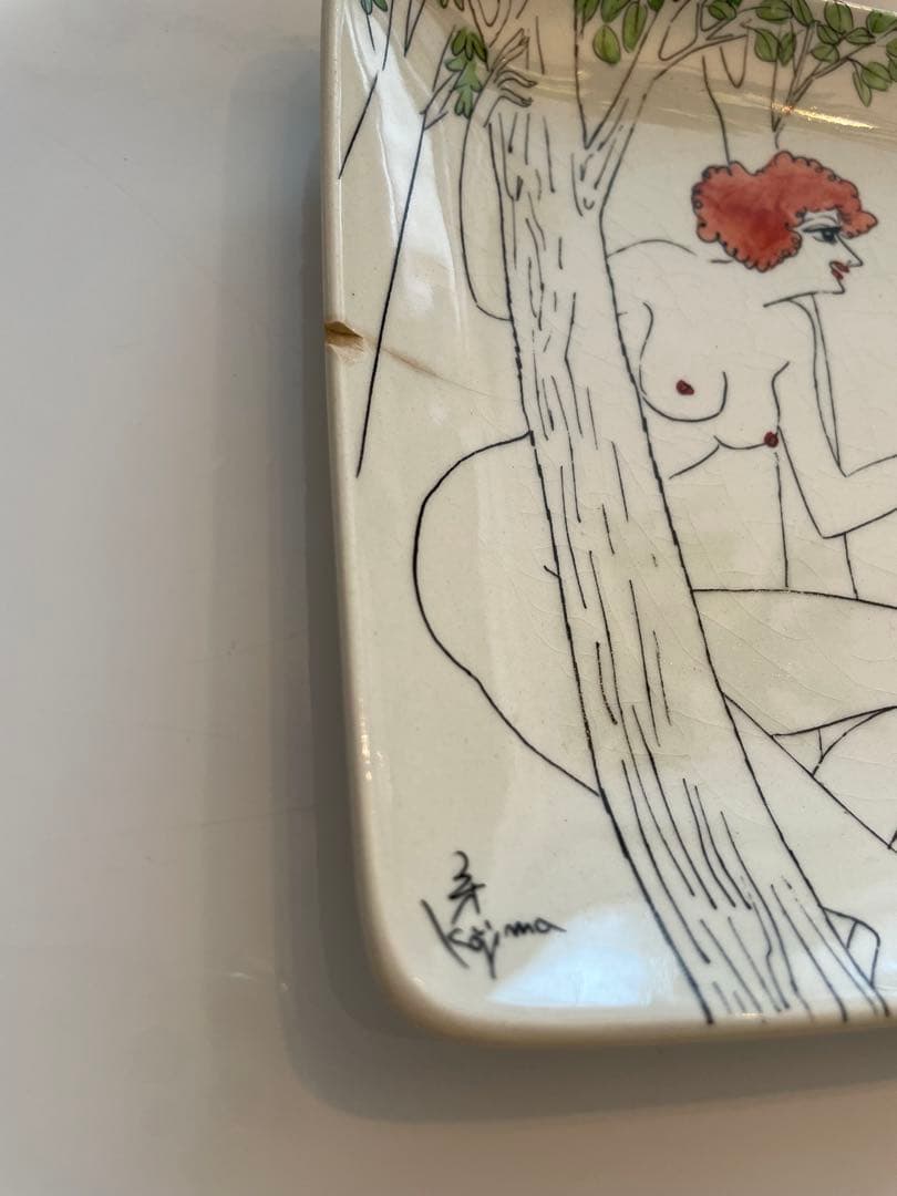 レア商品 小島功の描く女性皿4枚　アート 1975年製
