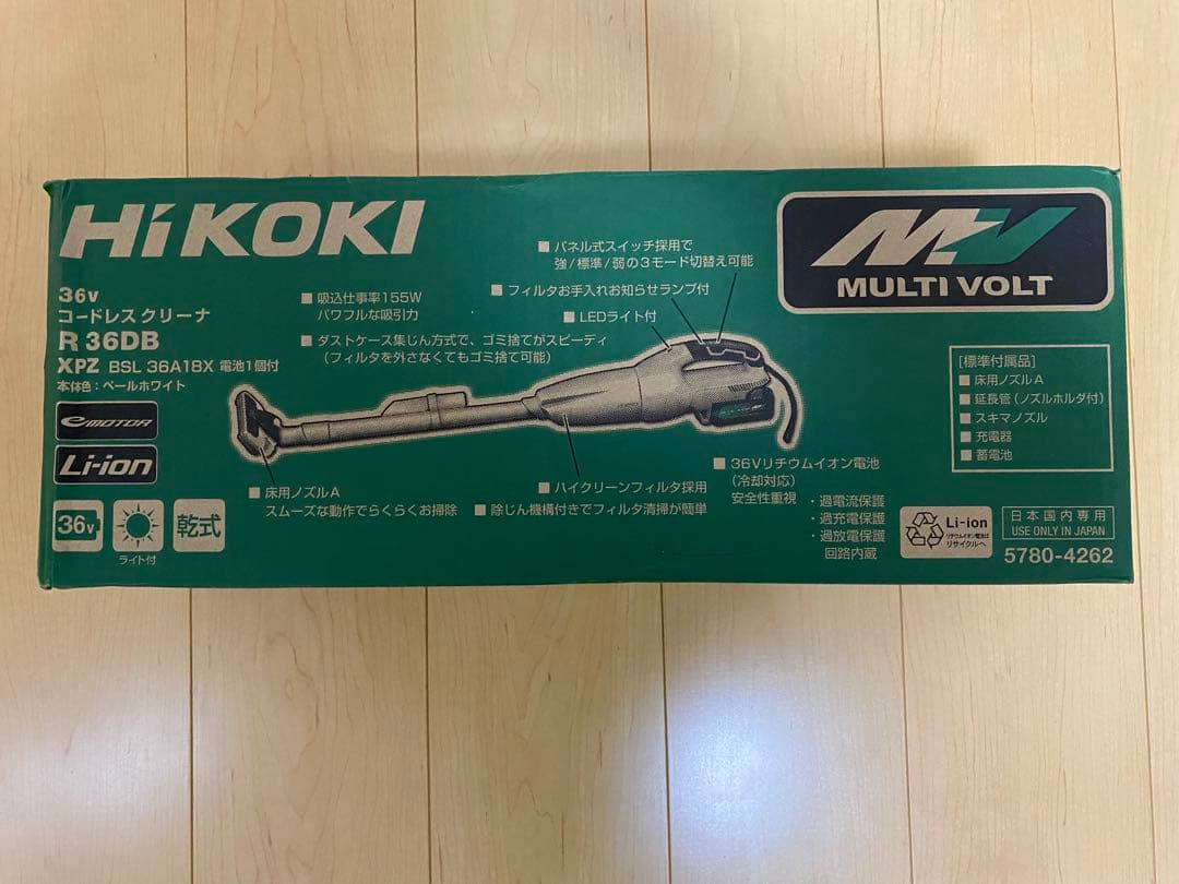 HiKOKI R36DB XPZマルチボルト36Vコードレスクリーナー