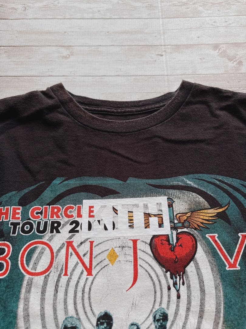 v*u様 KITH キス ボンジョヴィ ＢＯＮJOVI バンド Tシャツ プリン