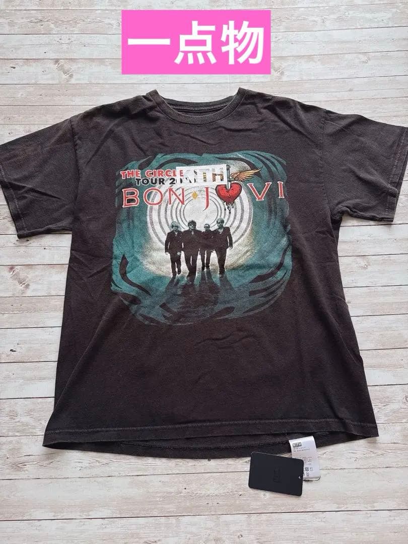 v*u様 KITH キス ボンジョヴィ ＢＯＮJOVI バンド Tシャツ プリン