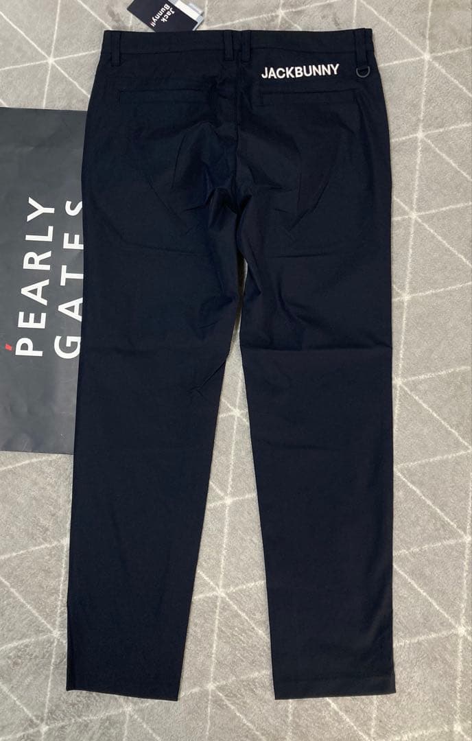 新品 パーリーゲイツ ジャックバニー ポリエステルツイル パンツ(7)3L/紺