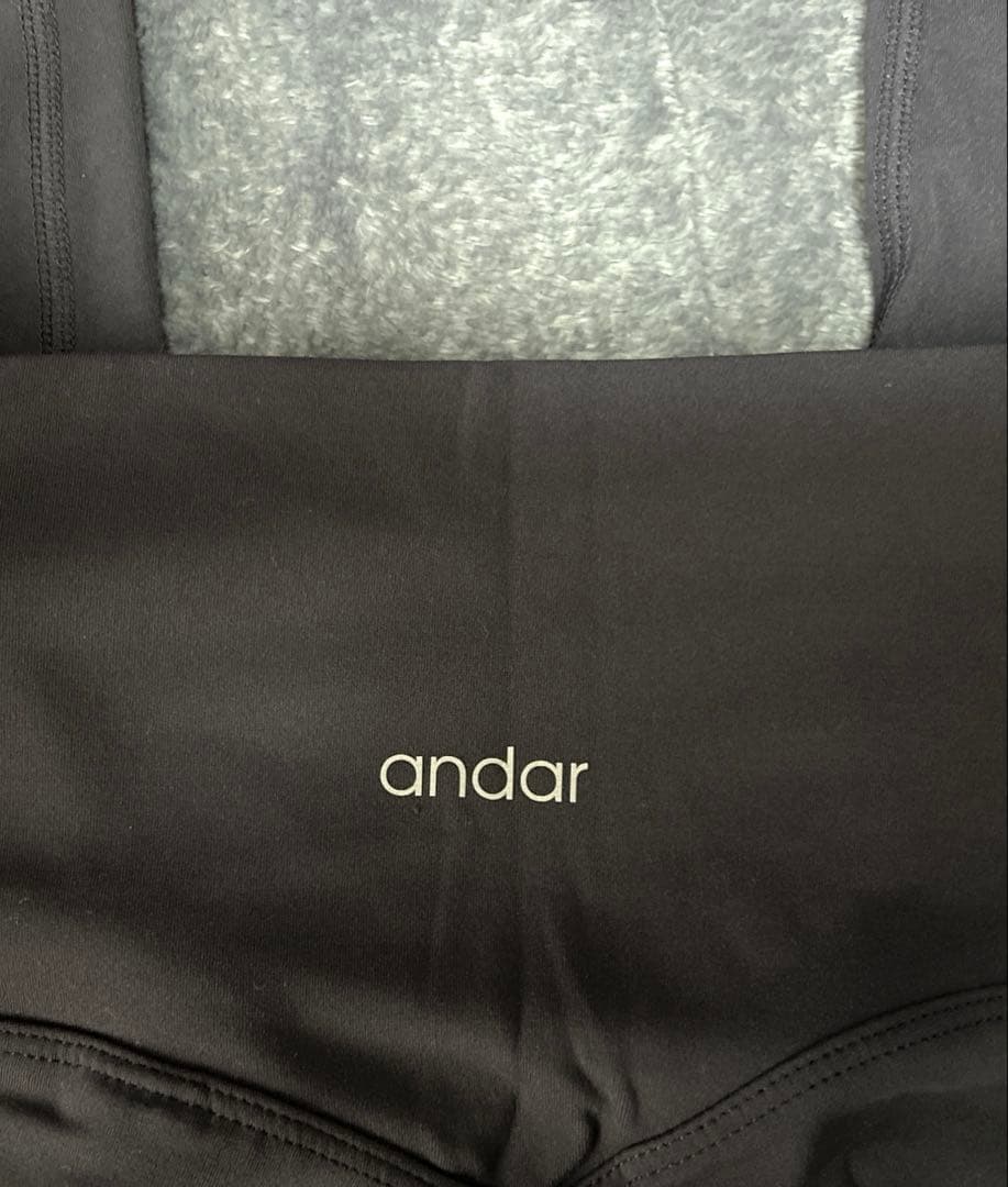 未使用　Airywin andar 裏起毛レギンス サイズS ブルーベリー