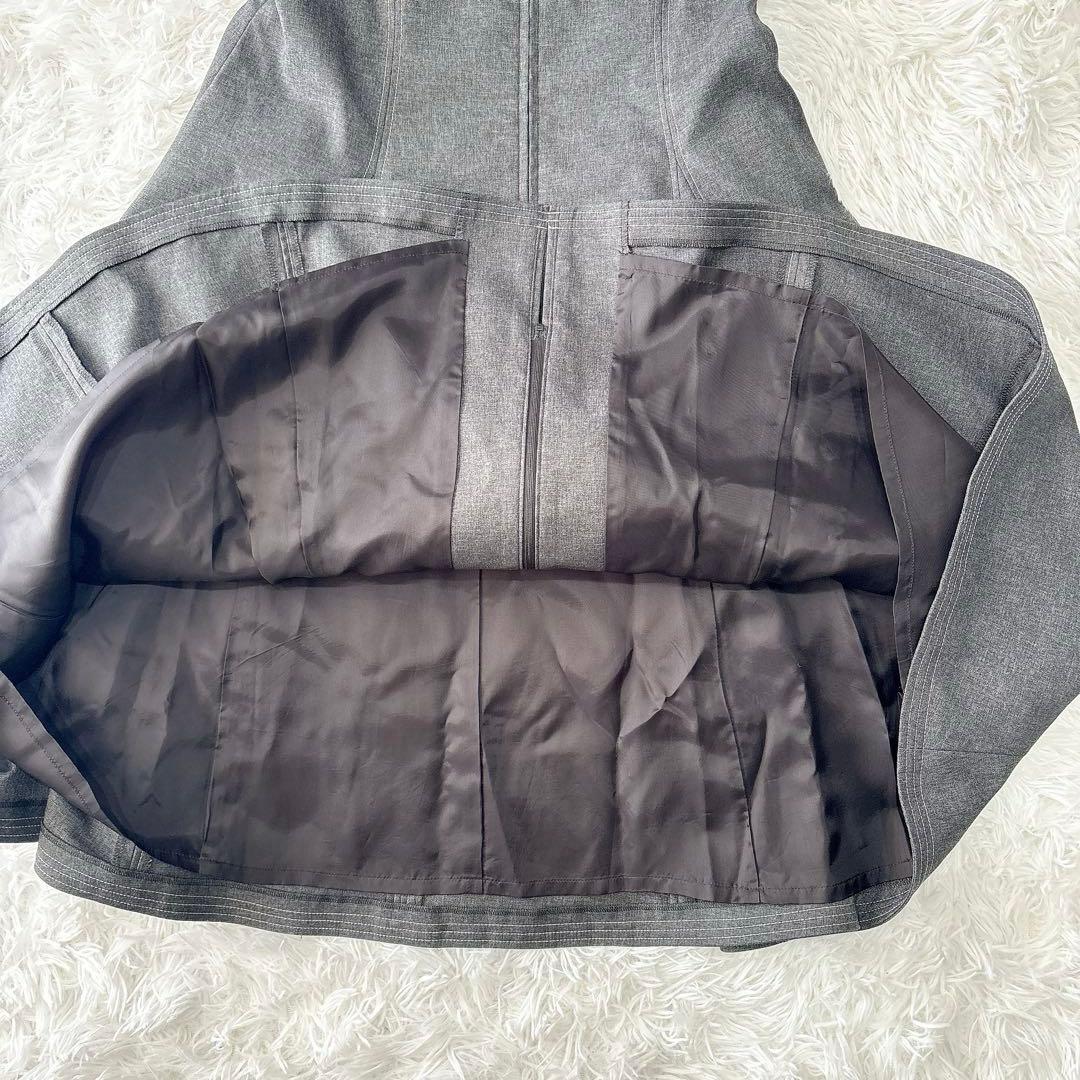 【美品】エムズグレイシー バックリボン ワンピース カメリア グレー M