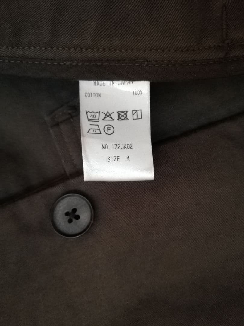 COLINA 17年 Logwood Dye Mokeskin Jacket M