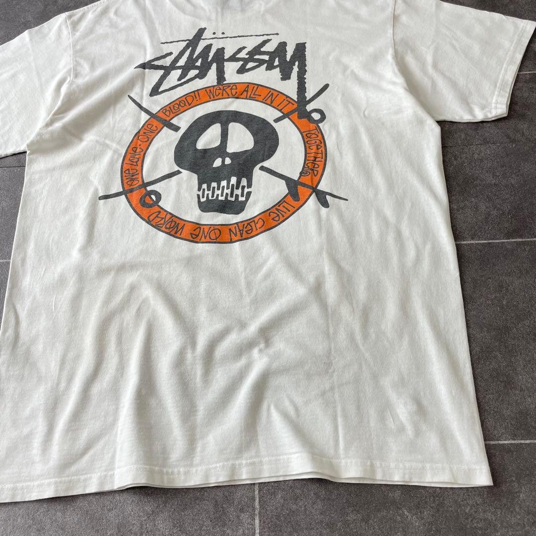 00's Stussy オールド 古着 ステューシー スカル プリント Tシャツ