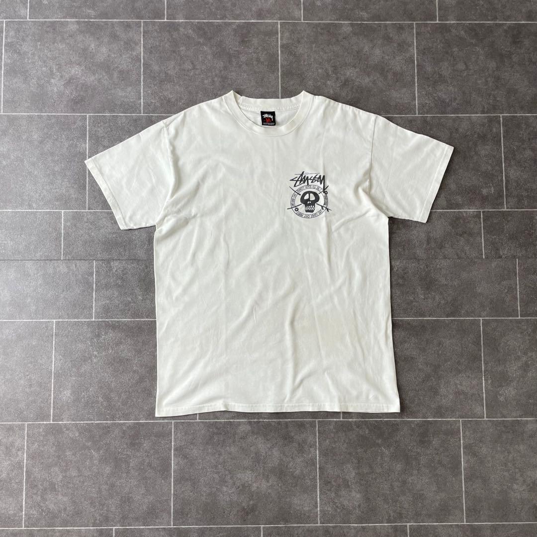 00's Stussy オールド 古着 ステューシー スカル プリント Tシャツ