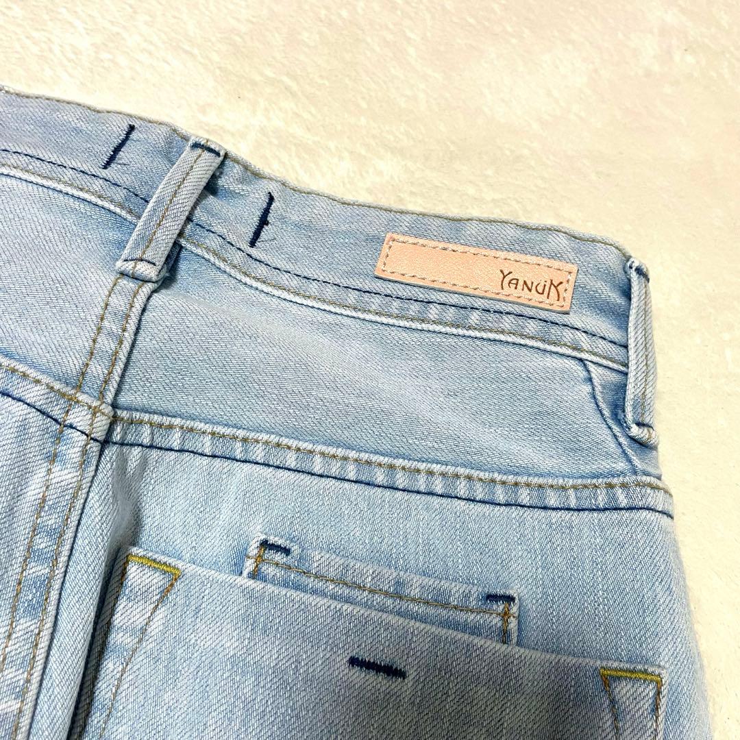 【極美品】 YANUK ヤヌーク LEA ボーイズストレートデニム 24