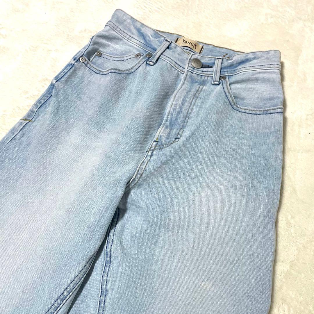 【極美品】 YANUK ヤヌーク LEA ボーイズストレートデニム 24