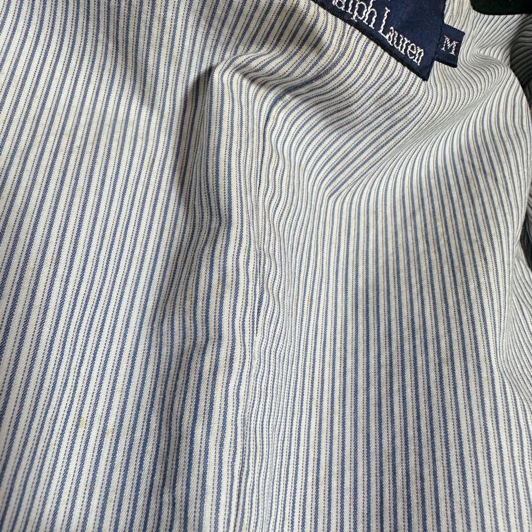 ポロバイラルフローレン ベスト ジレ ストライプ ボタン コットン 90s M