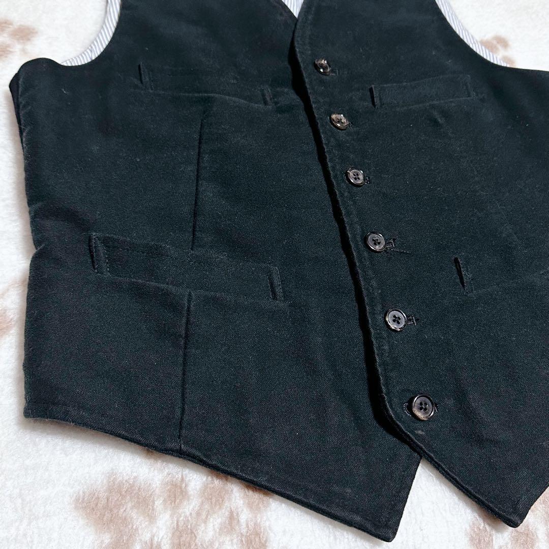 ポロバイラルフローレン ベスト ジレ ストライプ ボタン コットン 90s M