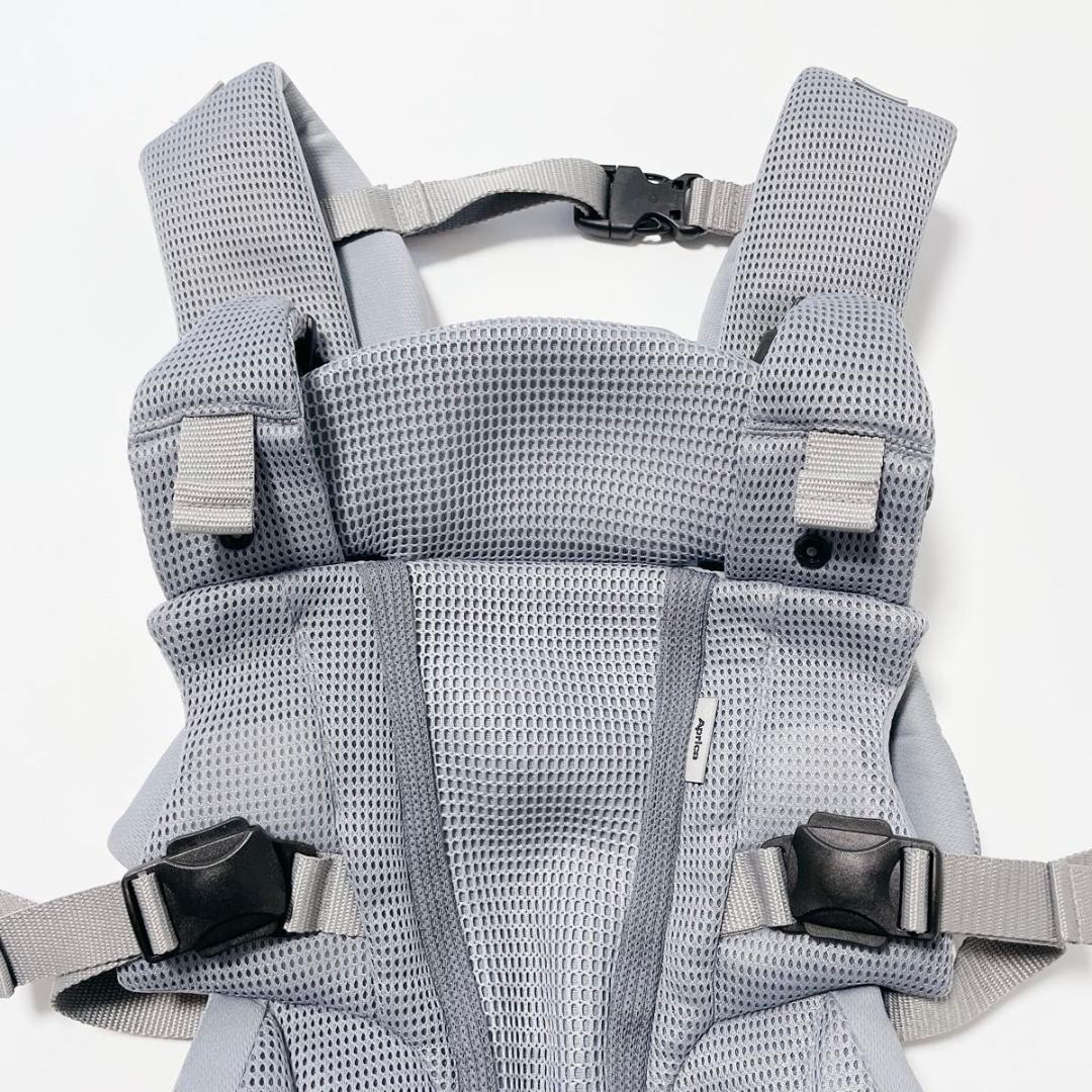 Aprica アップリカ ラクリス グレー 付属品完備 抱っこ紐 極美品