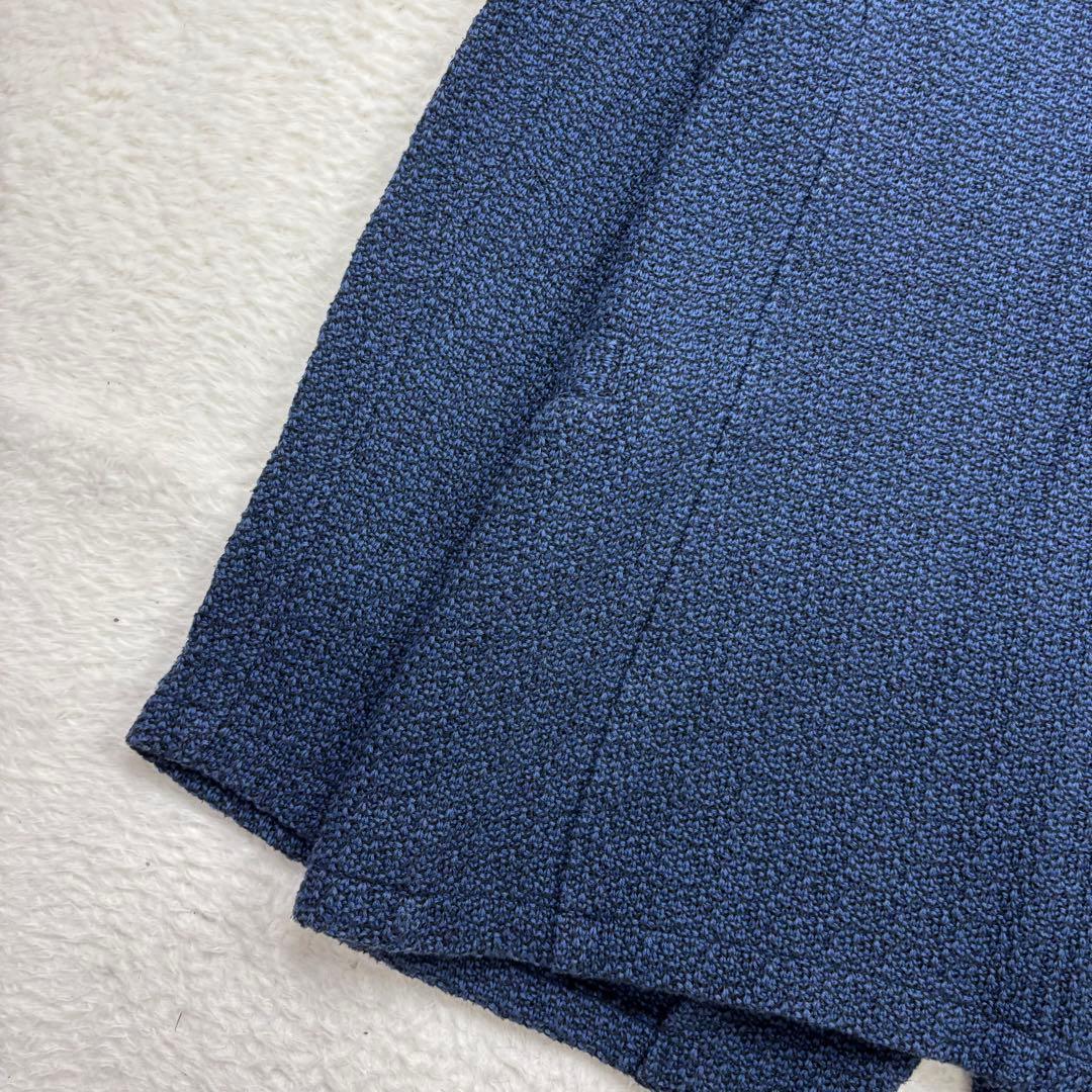 極美品　LANVIN ネイビー ニット　カーディガン　テーラードジャケット　近年