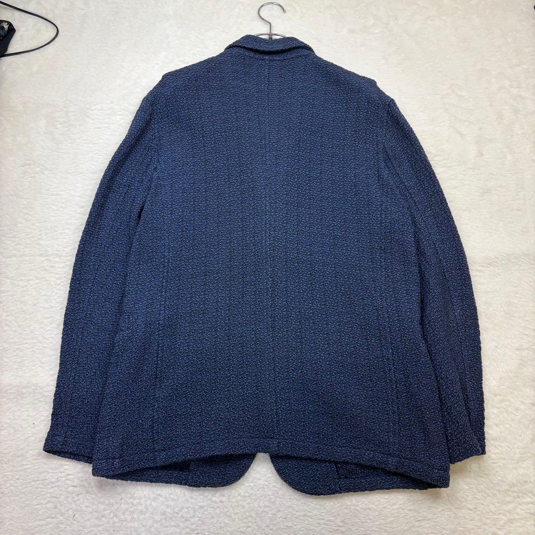 極美品　LANVIN ネイビー ニット　カーディガン　テーラードジャケット　近年