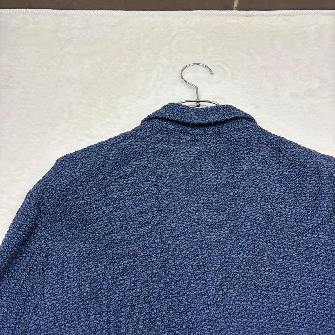 極美品　LANVIN ネイビー ニット　カーディガン　テーラードジャケット　近年