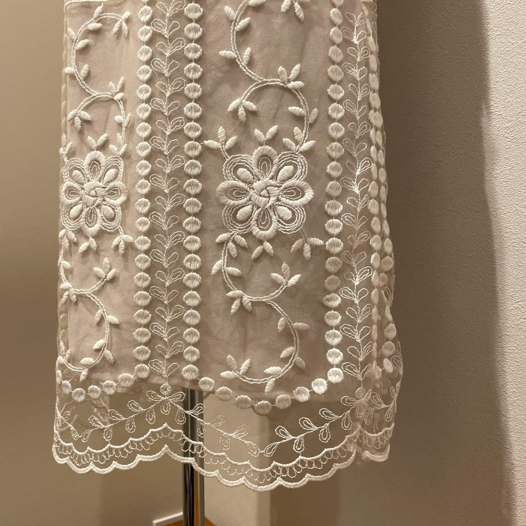 新品未使用　グレースコンチネンタル チュール刺繍 58300円　ワンピース38